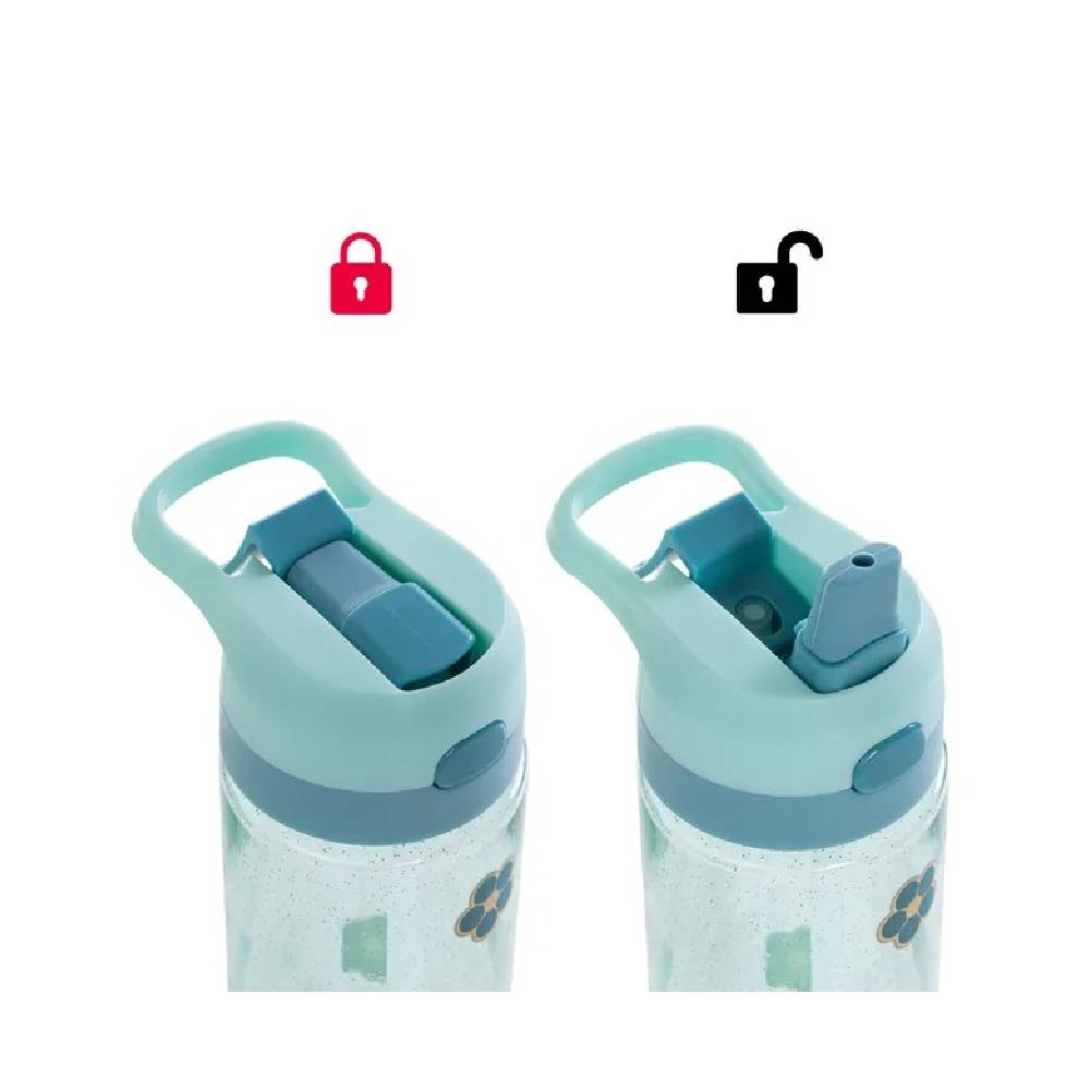 Eazy Kids – Flora Tritan Water Bottle W/Spray 750ml – Gitter Green