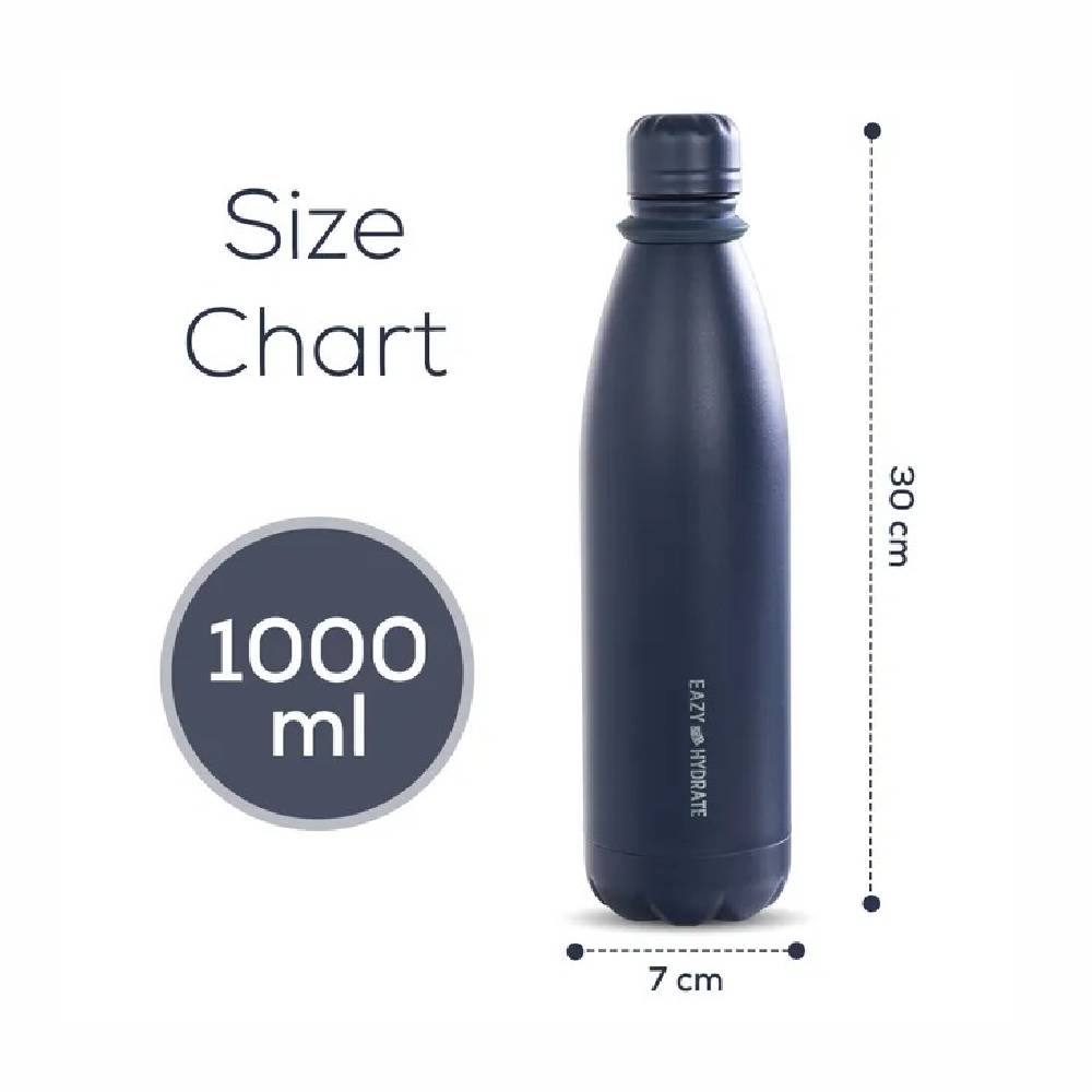 Eazy Kids – Steel Water Bottle – 1L Blue