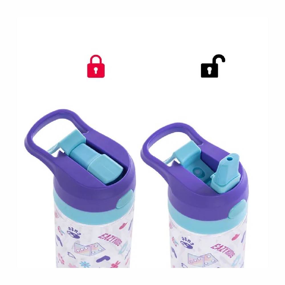 Eazy Kids – Tritan Water Bottle W/Spray 500ml – Purple