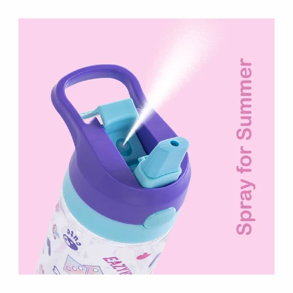 Eazy Kids – Tritan Water Bottle W/Spray 500ml – Purple