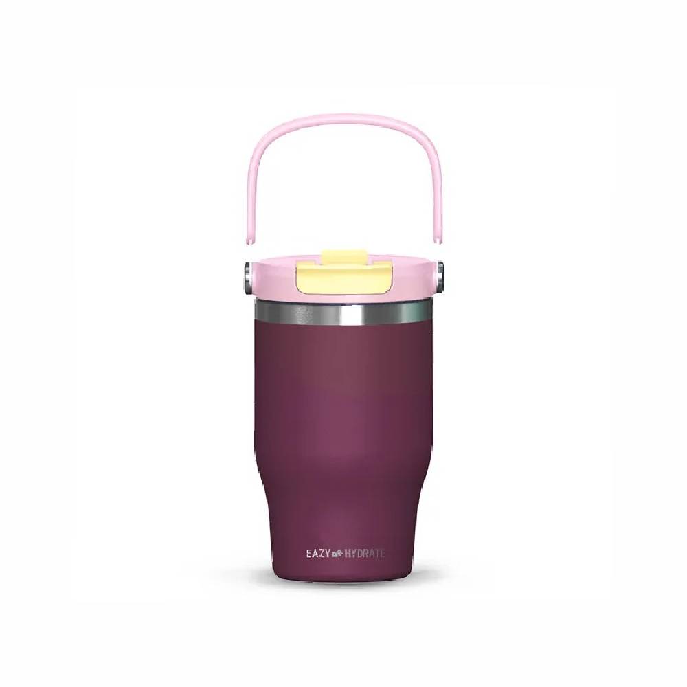 Eazy Kids - Vacuum Insulated Tumbler w/handle - 500ml - Purple
