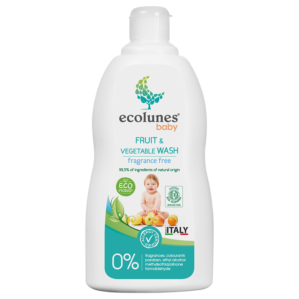 Ecolunes - Baby Fruit & Vegetable Wash Fragrance Free-500ml