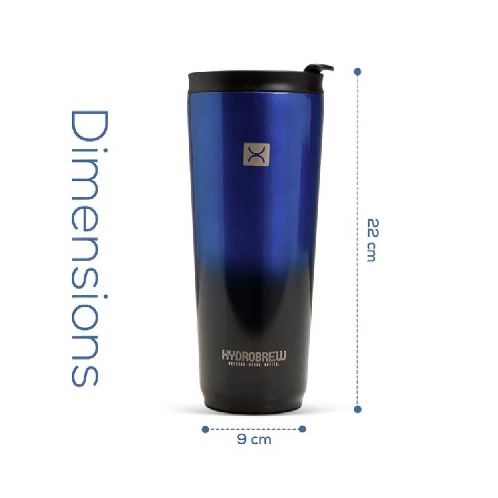 Hydrobrew – Vacuum Insulated Quencher Mug, 700ml – Blue