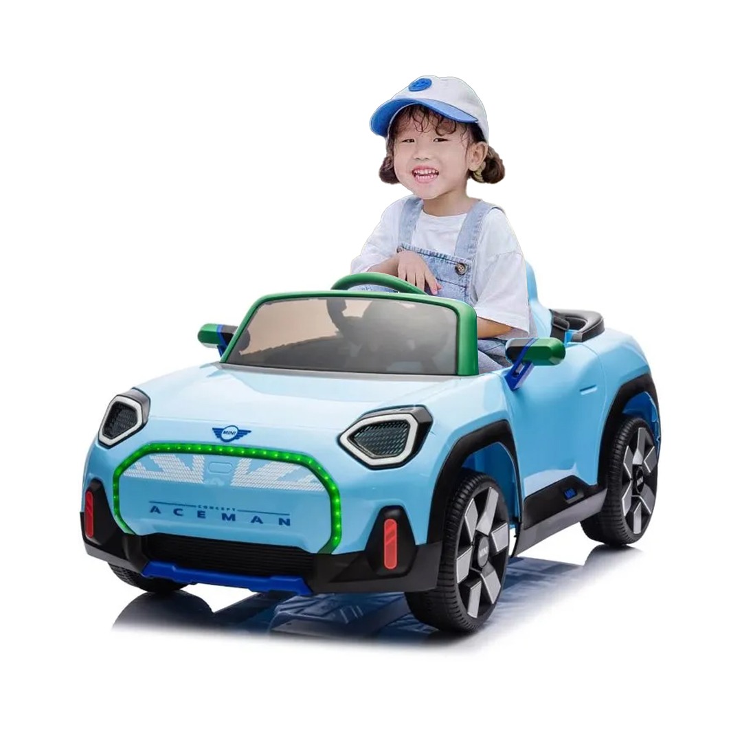 Megastar – Megastar Licensed Mini Cooper Aceman Rideon 12 V Kids Toy Car With Rc