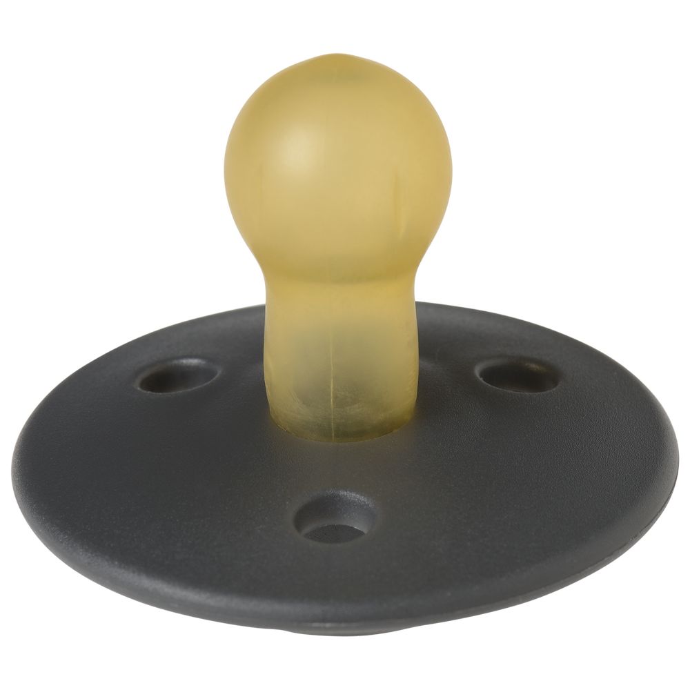 Mininor – Round Pacifier Latex 6M – Black Raven
