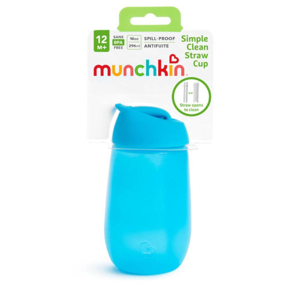 Munchkin - Simple Clean Straw Cup 1Pk 10Oz - Blue