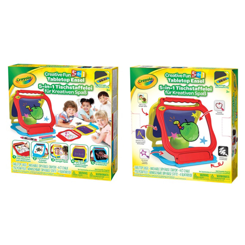 Crayola – Creative Fun 5-In-1 Tabletop Easel