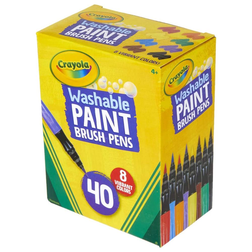 Crayola – Washable Paint Brush Pens Pack of 40