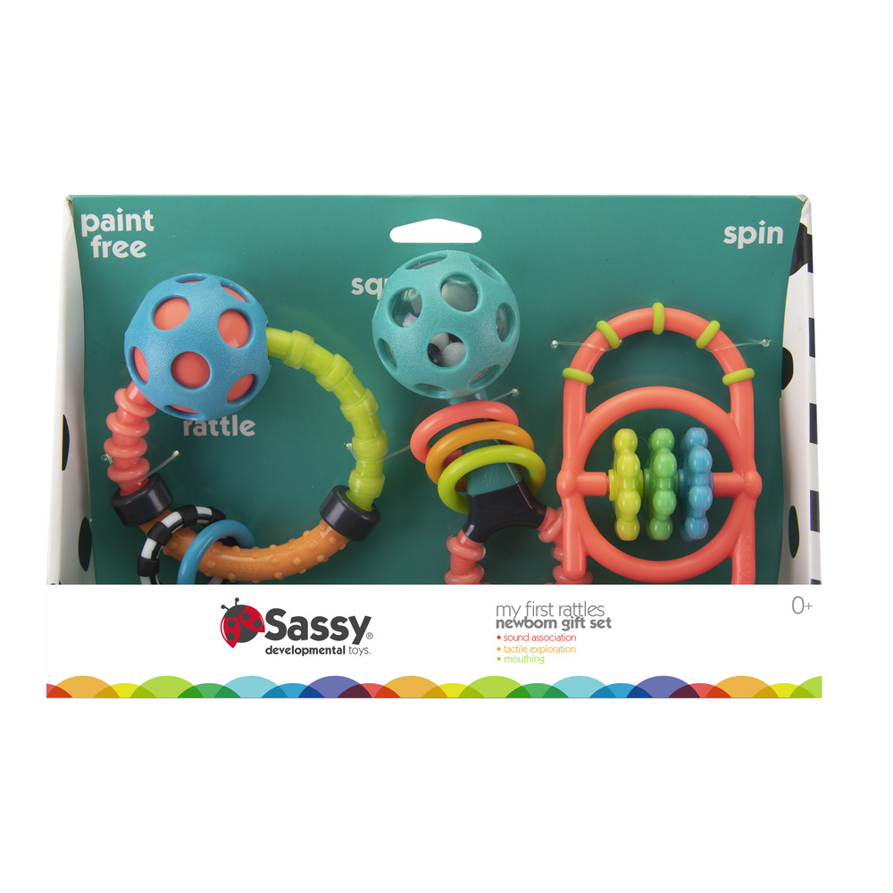 Sassy Toys - My First Rattles Newborn Gift Set