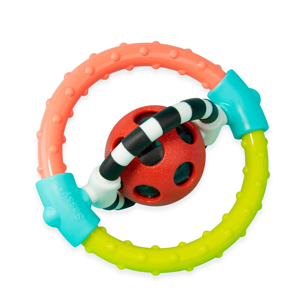 Sassy Toys - Spin and Chew Flexible Ring Rattle