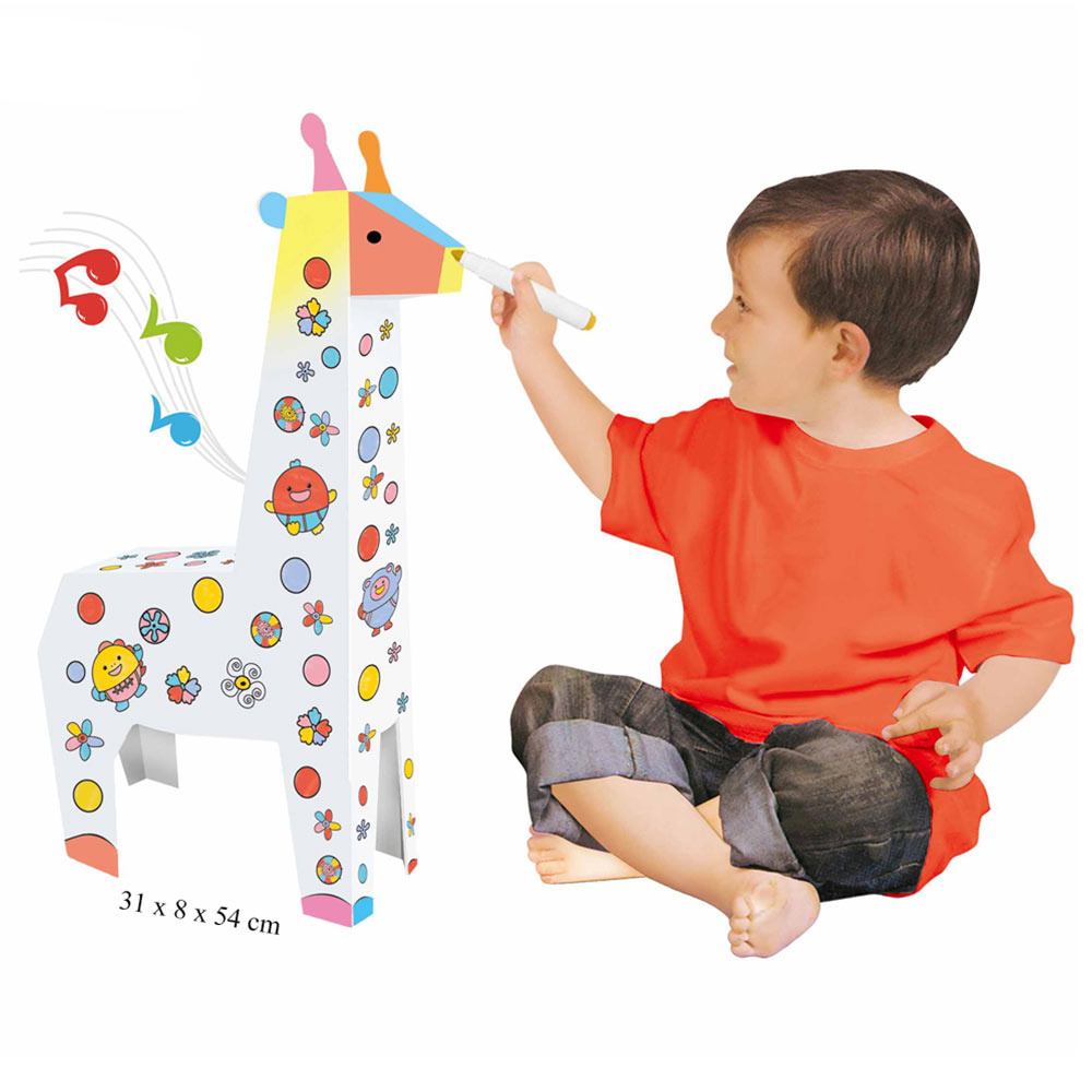 Eazy kids – DIY Doodle Coloring Kit with Set of 6 Sketch Pens – Crocodile