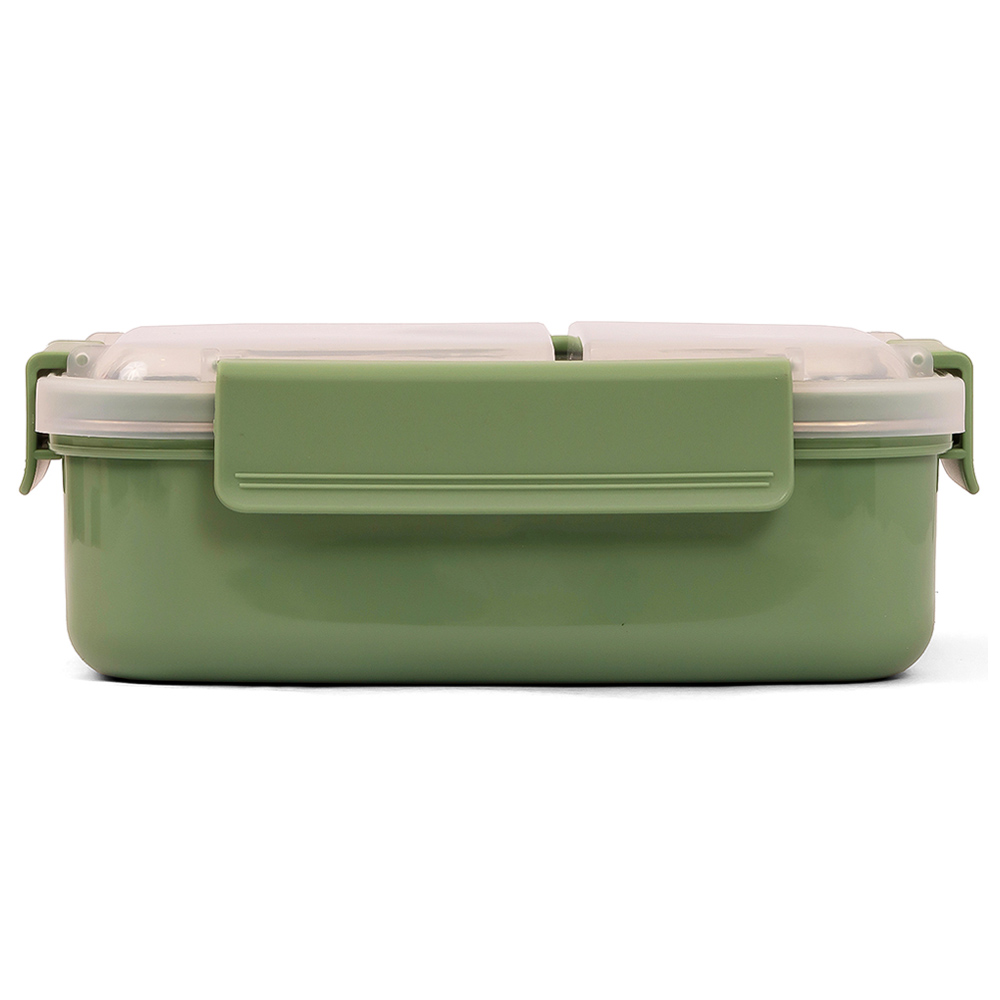 Eazy Kids – Stainless Steel 2 Compartment Lunch Box 1100ml – Green