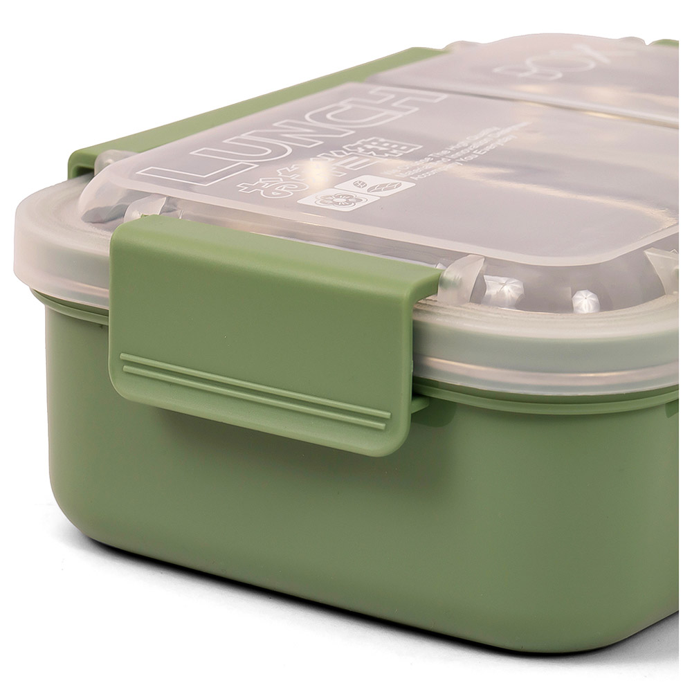 Eazy Kids – Stainless Steel 2 Compartment Lunch Box 1100ml – Green