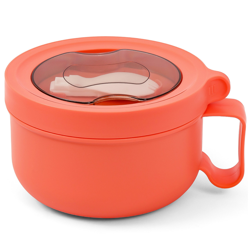 Eazy Kids - Lunch Box with Folding Spoon 850ml - Pink