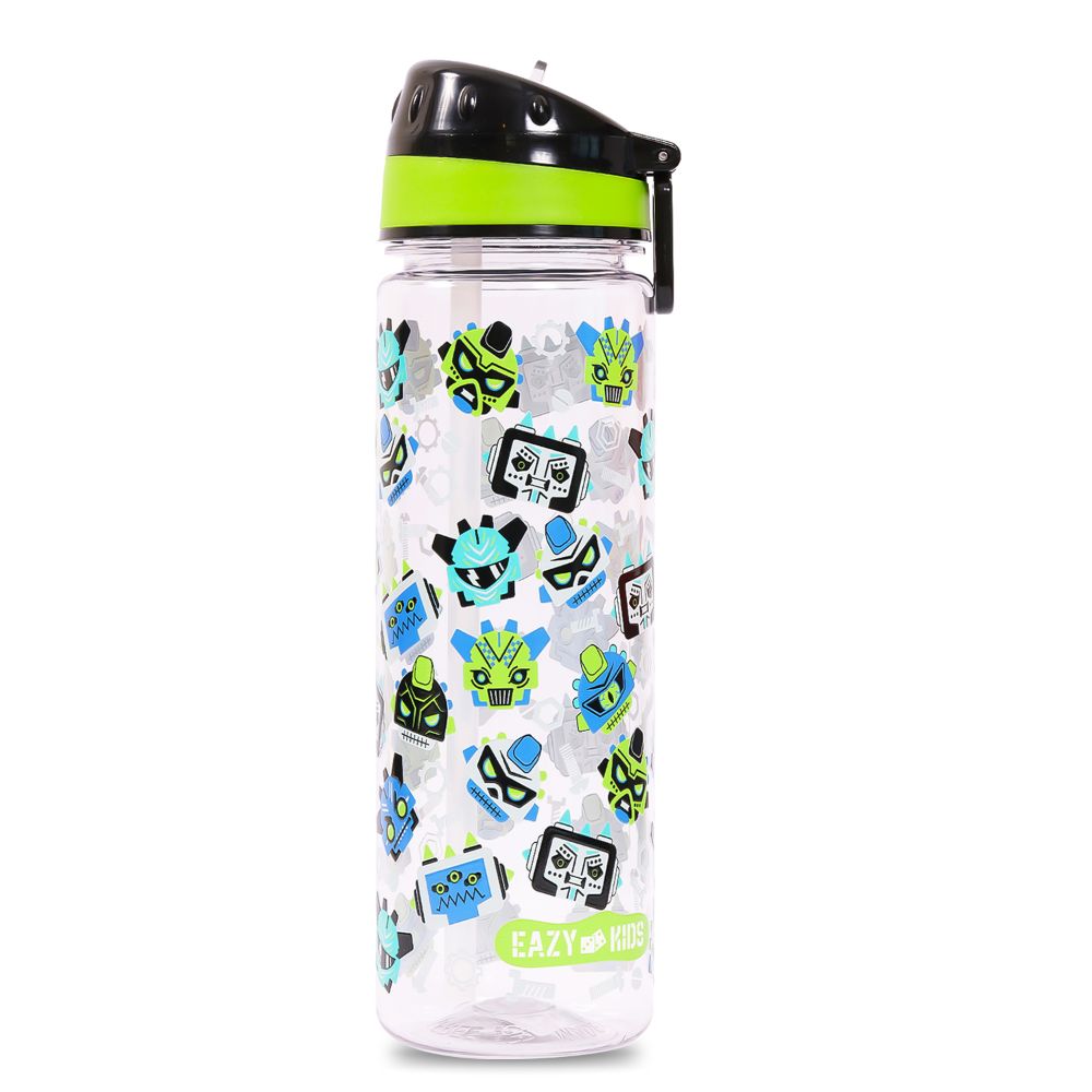 Eazy Kids - Gen Z Tritan Water Bottle with Handle 650ml - Black