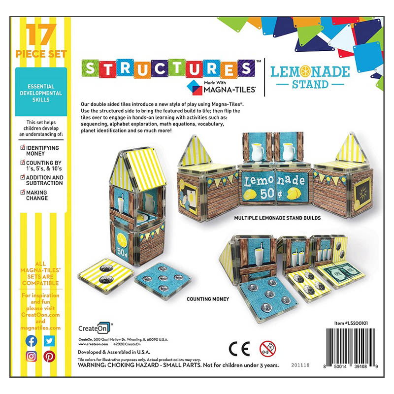 Magna Tiles - StructuresDollars And Cents Lemonade Stand
