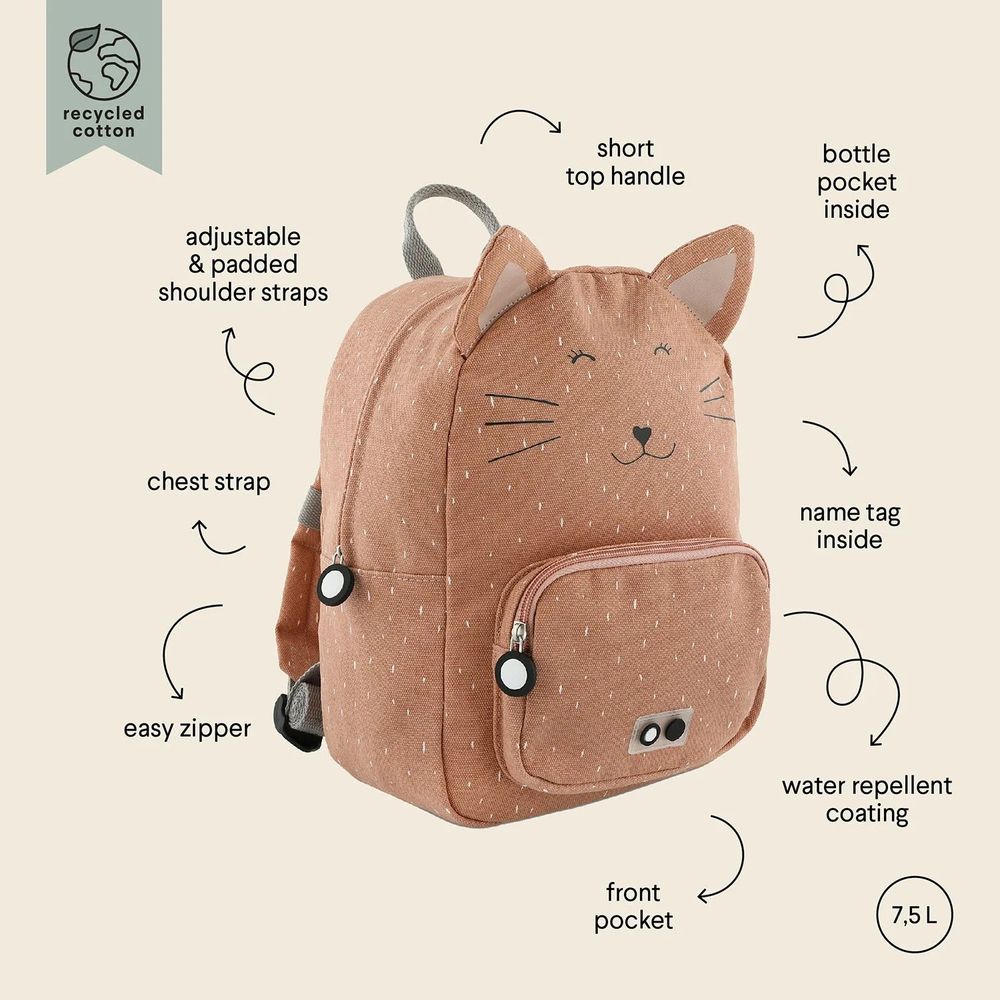 School Essential Set – Backpack Regular + SS Bottle 500ml – Mrs. Cat