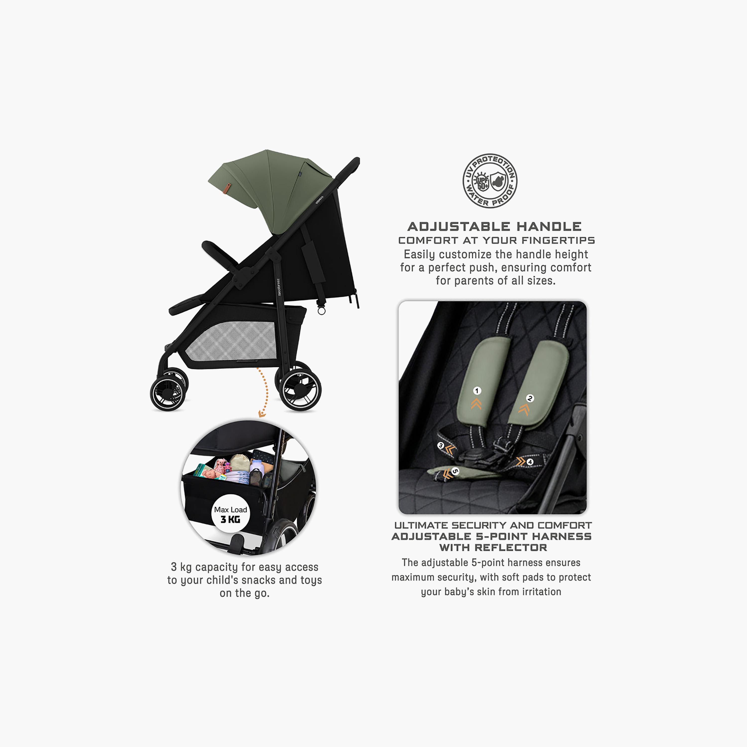 Neobreez - Vomx1 Ultra Lightweight Stroller - Olive Green