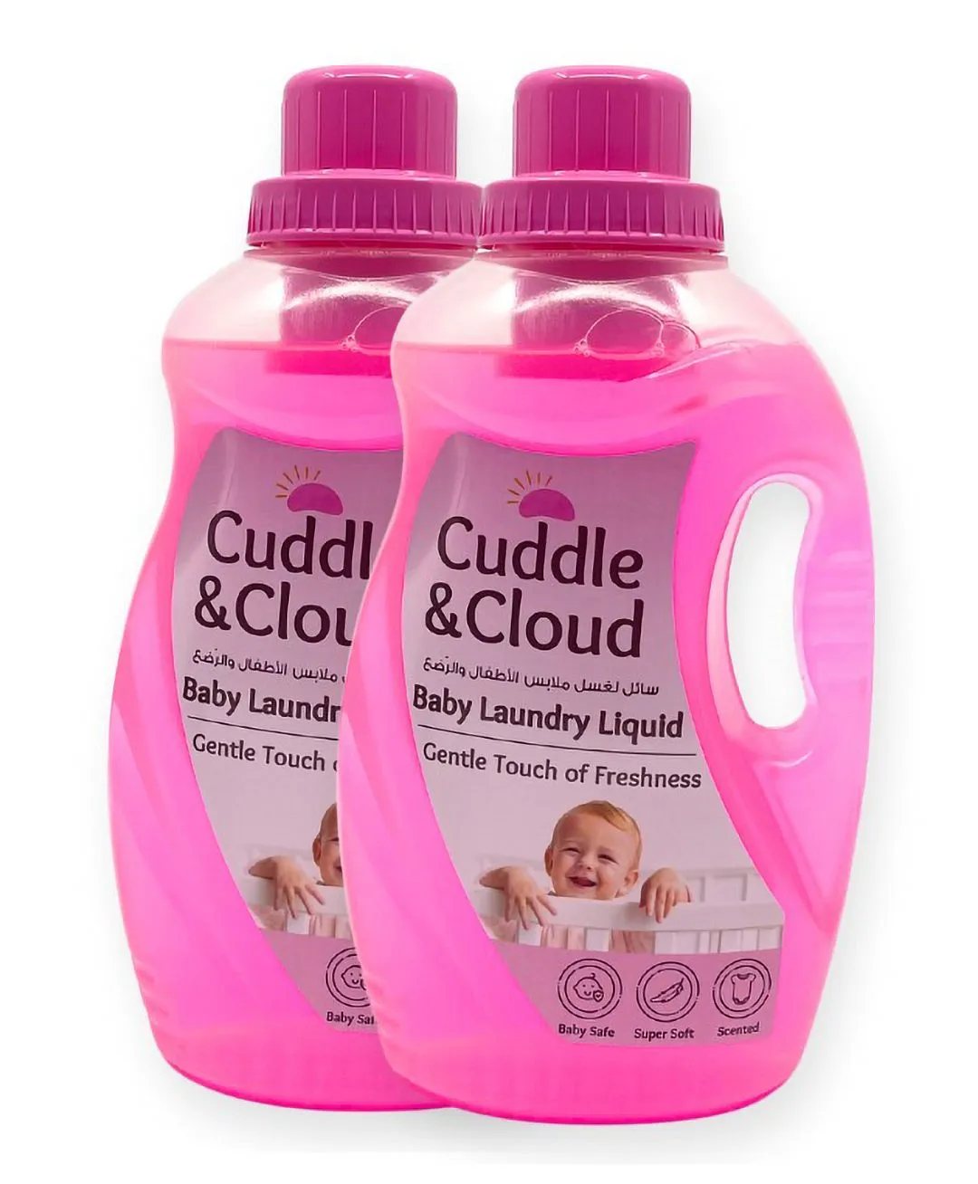Cuddle & Cloud Baby Laundry Liquid 1000ML Pack of 2 (Value Pack)