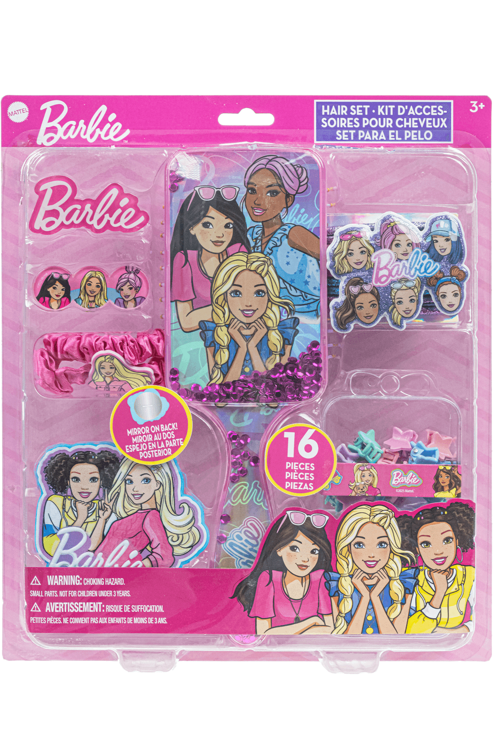 Townley Barbie Hair Accessories Set with Brush and Mirror