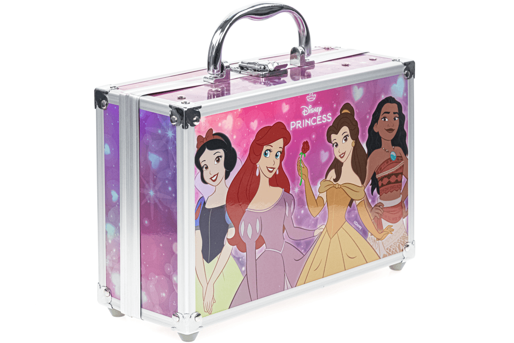 Townley Disney Princess Cosmetic Train Case - Complete Beauty Set