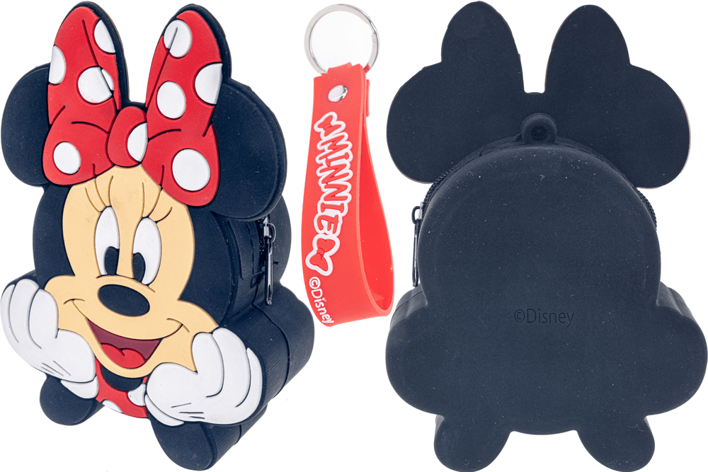 Townley Minnie Mouse 2-Pack Lip Gloss with Silicone Bag & Keychain