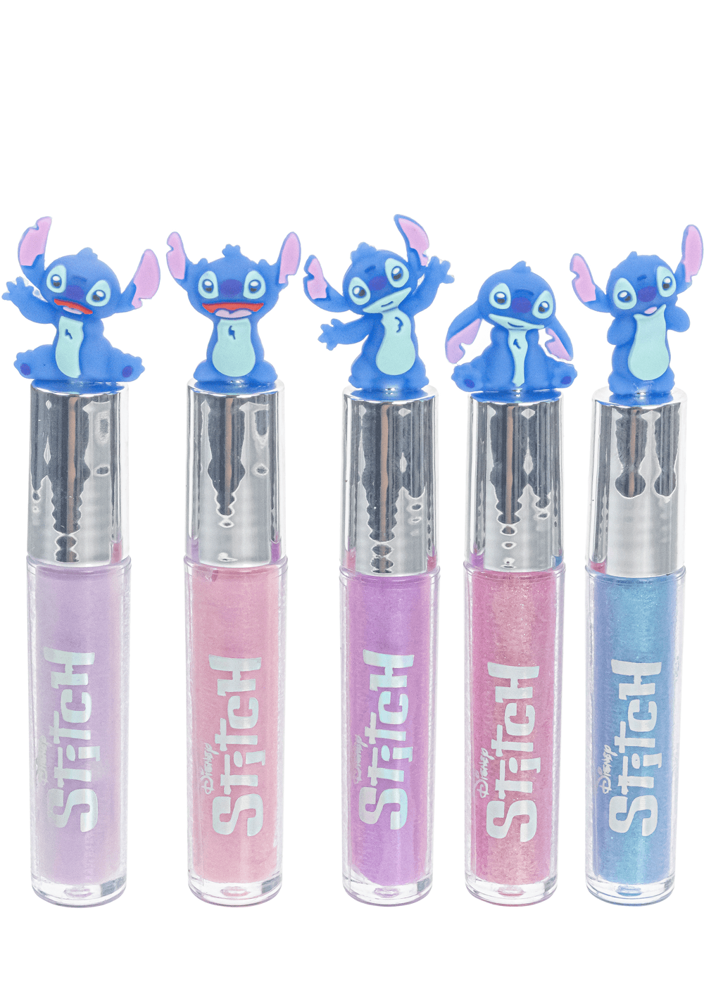Townley Stitch 5-Pack Lip Gloss Set with 3D Character Toppers