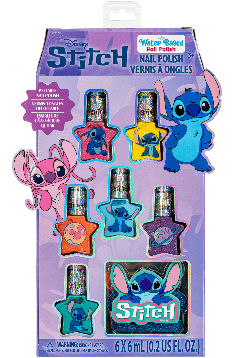 Townley Stitch & Angel 6-Pack Nail Polish with Nail Accessories
