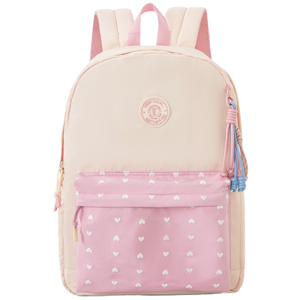 Eazy Kids - Personalized 16.5” School Backpack with Laptop Compartment – Lightweight Design, Blush Rush