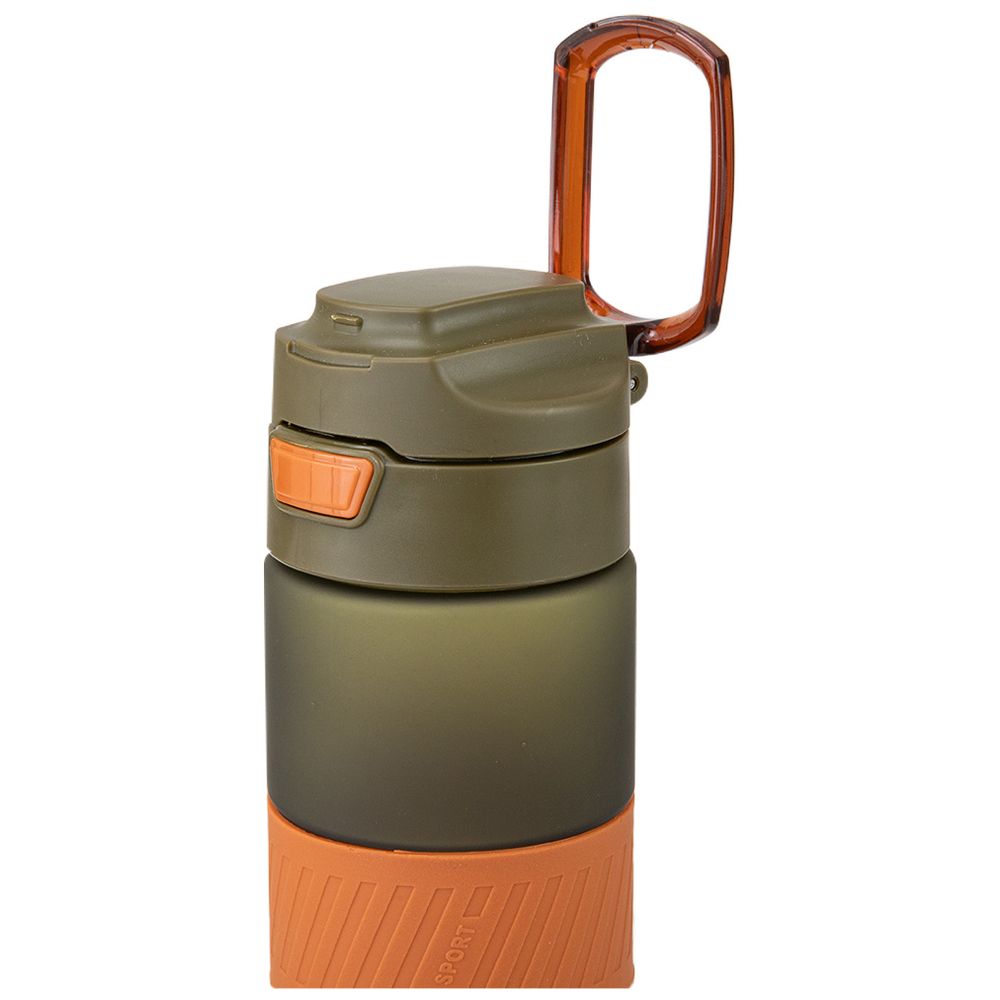 Eazy Kids Personalized Tritan Water Bottle 850ml with Spout Lid & Handle – Olive Green