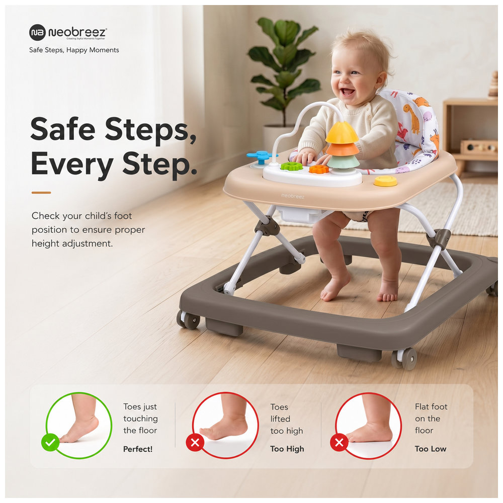 Neobreez – Tredo Baby Walker – Brown/Beige