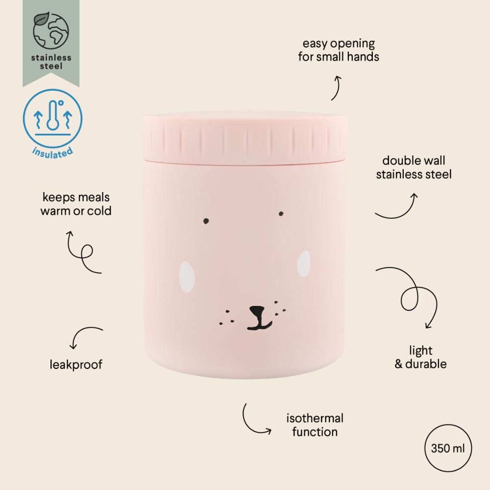 Double Wall Insulated Food Jar - 350ml - Mrs. Rabbit