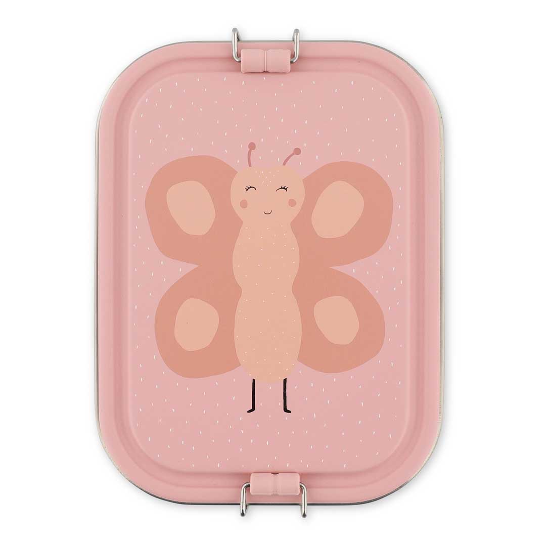 Stainless Steel Lunch Box Large - 2-Compartment - Mrs. Butterfly