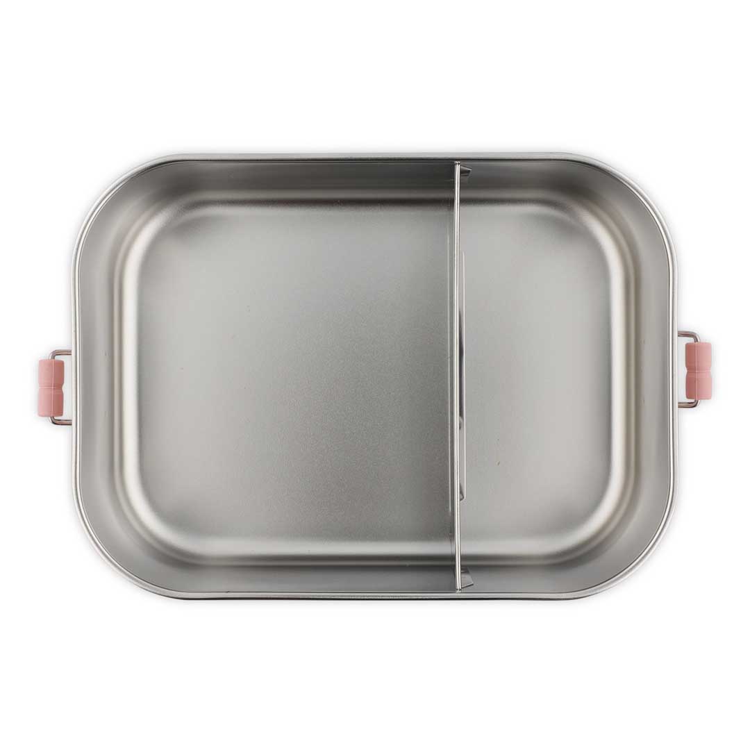Stainless Steel Lunch Box Large - 2-Compartment - Mrs. Butterfly