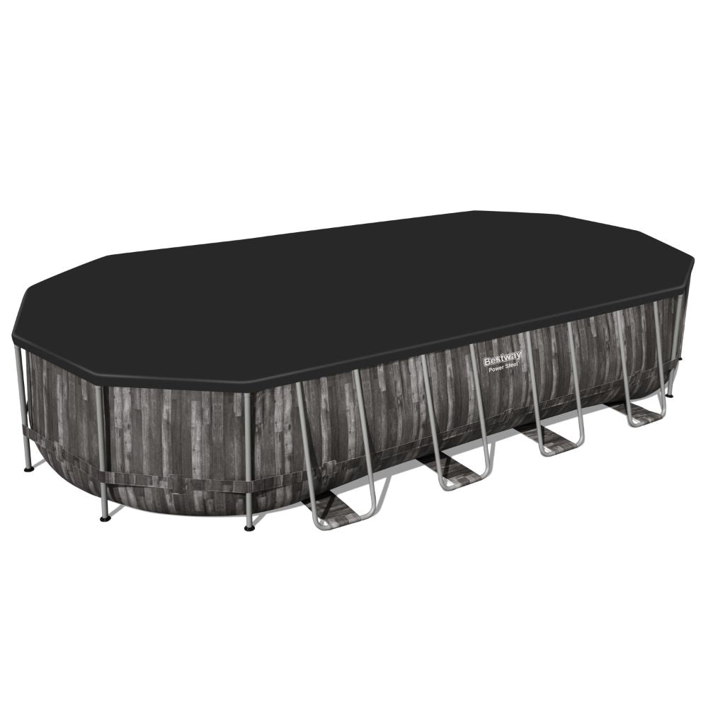Bestway - Power Steel pool set Oval 732x366x122cm