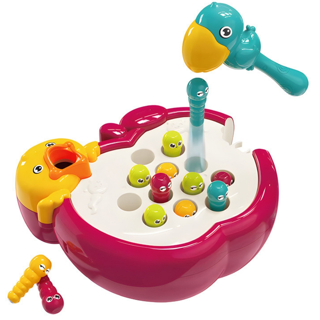 Magnetic Bird Worm Catching Game Toy for Kids