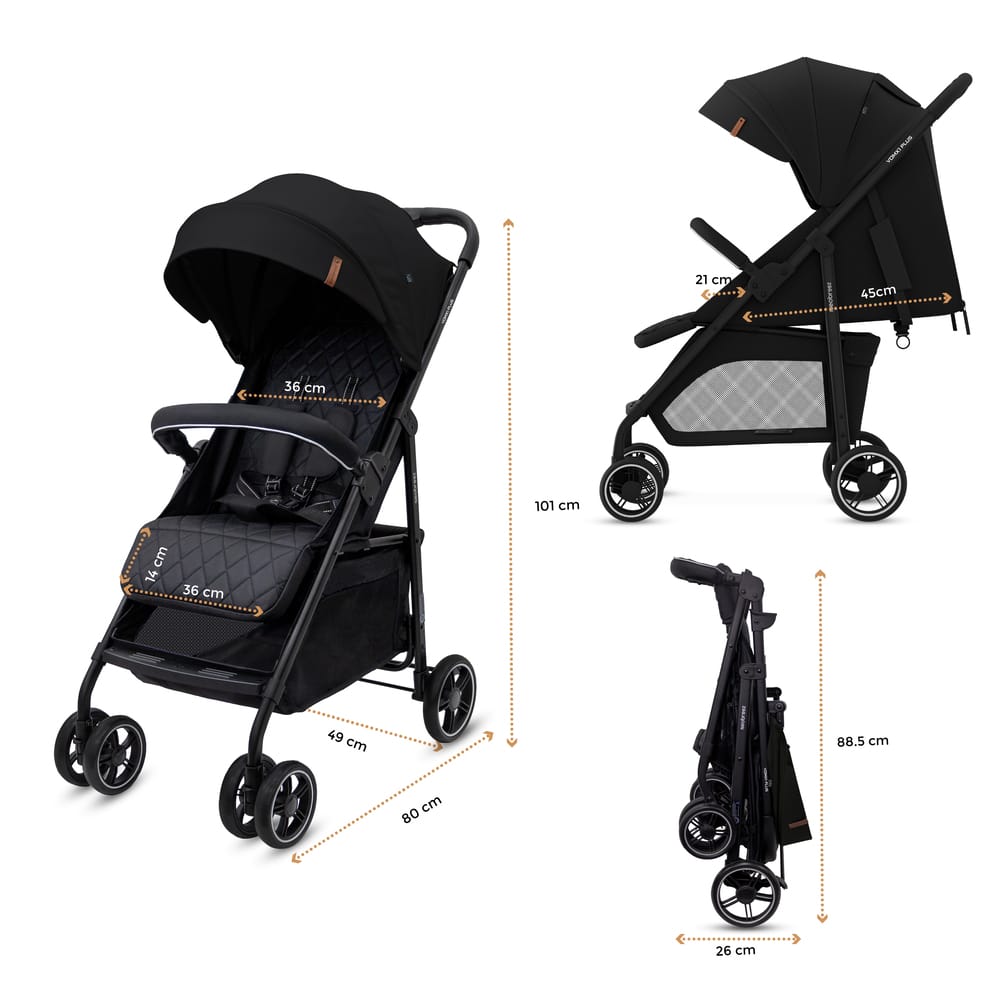 Neobreez – Vomx1 Ultra Lightweight Stroller – Black