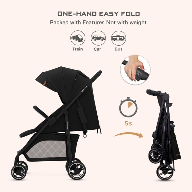 Neobreez – Vomx1 Ultra Lightweight Stroller – Black