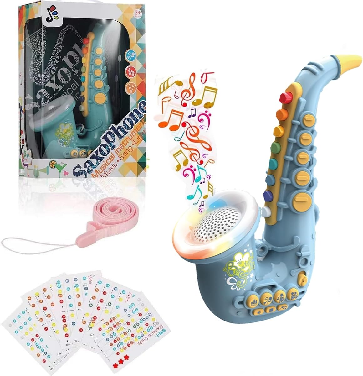 Kidz - Saxophone horn with light battery-operated battery-operated