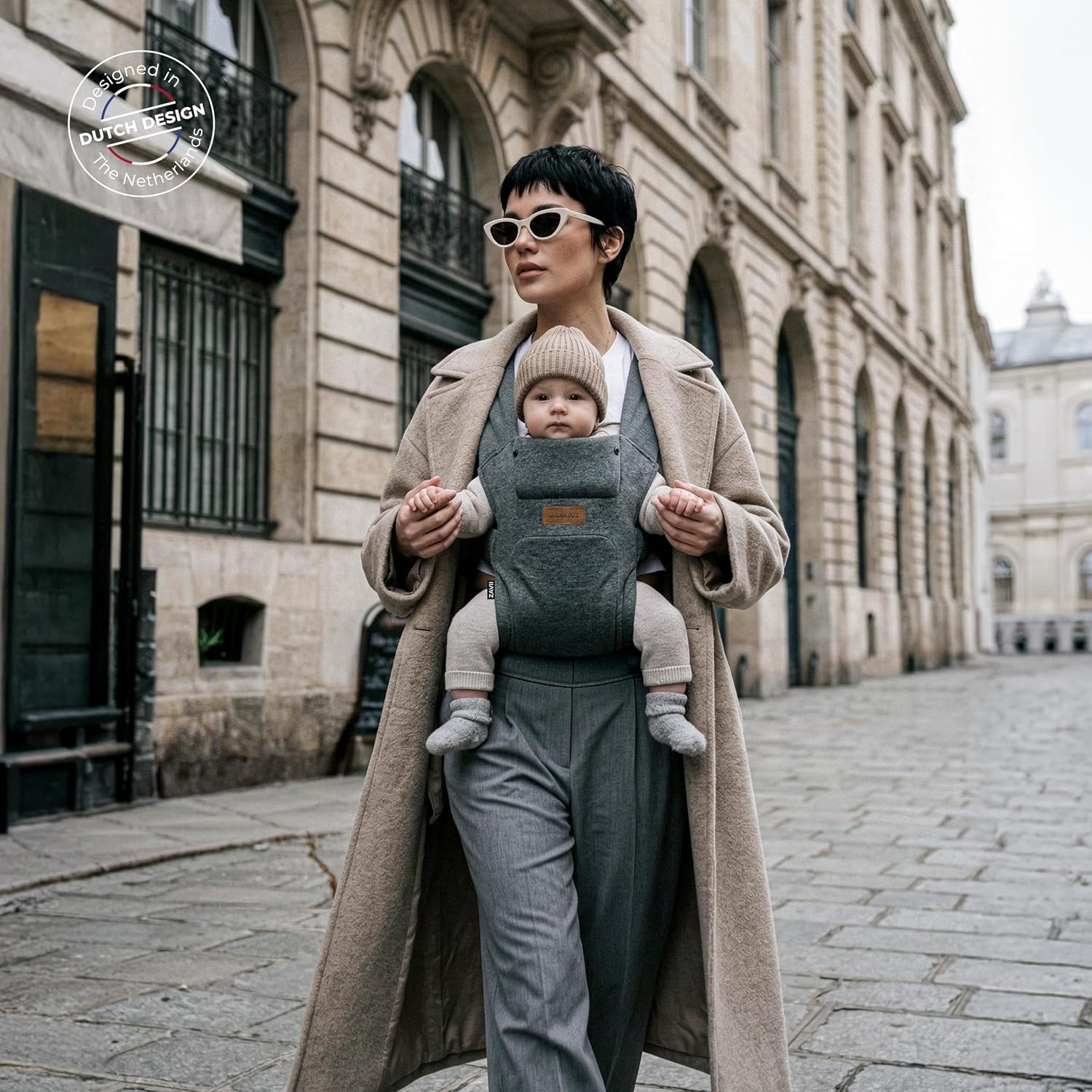 Neobreez – Zavii Convertible Baby Carrier – Pearl Grey
