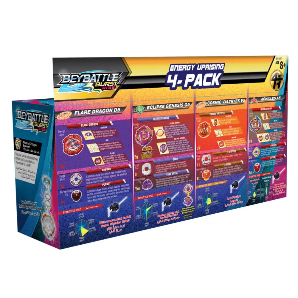 Beyblade - BeyBattle Energy Uprising 4-pack B Series 5