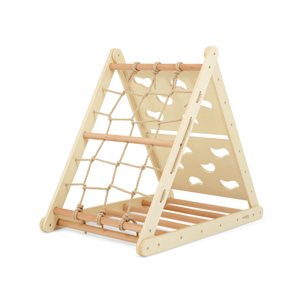 Natural Triple Climbing Pikler Triangle