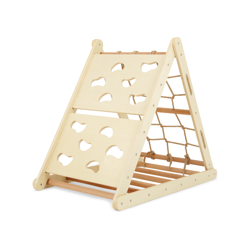 Natural Triple Climbing Pikler Triangle
