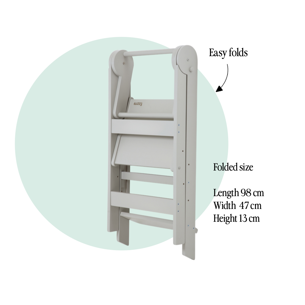 Light Grey Folding Kitchen Tower