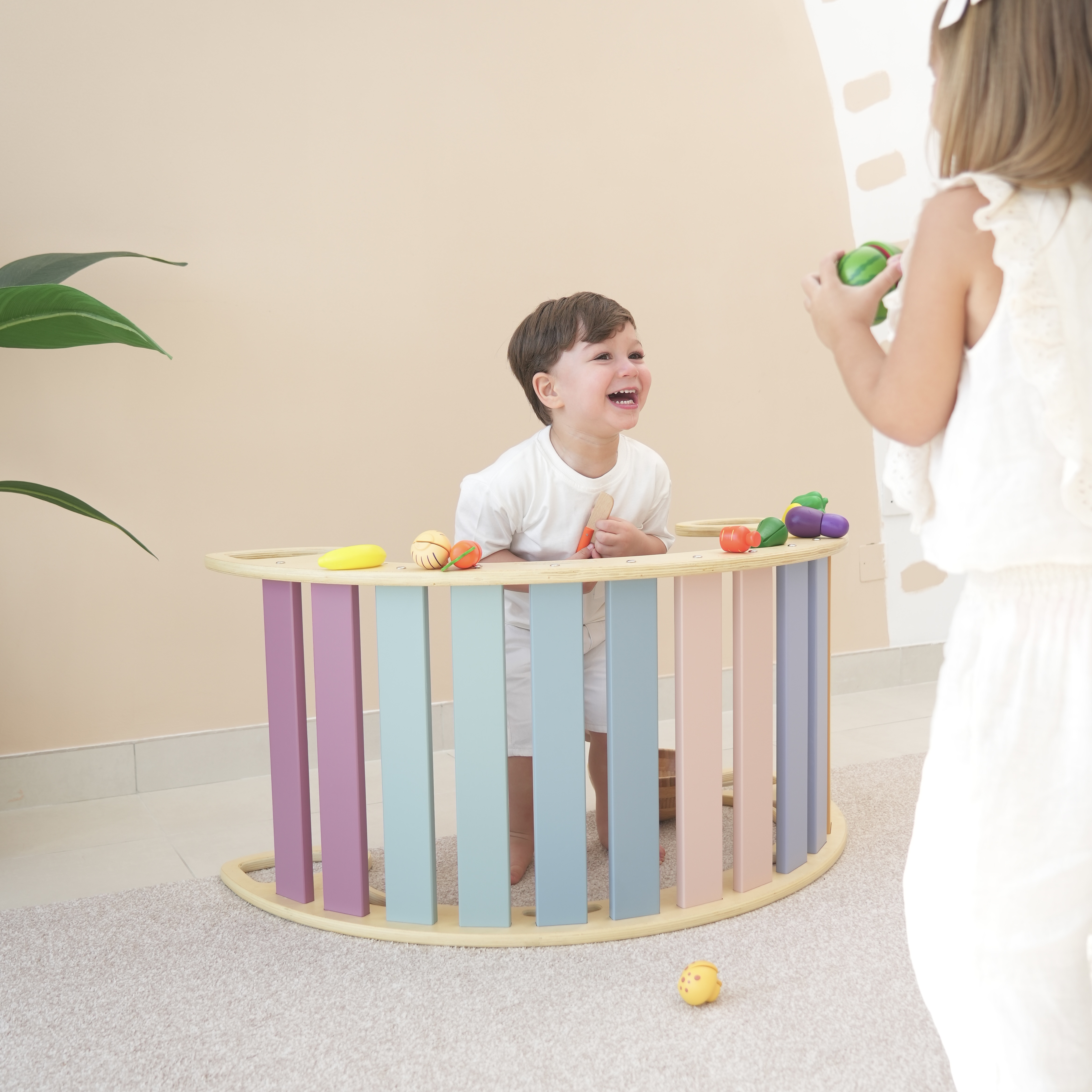 Multicolor Large Rocker Balance Board