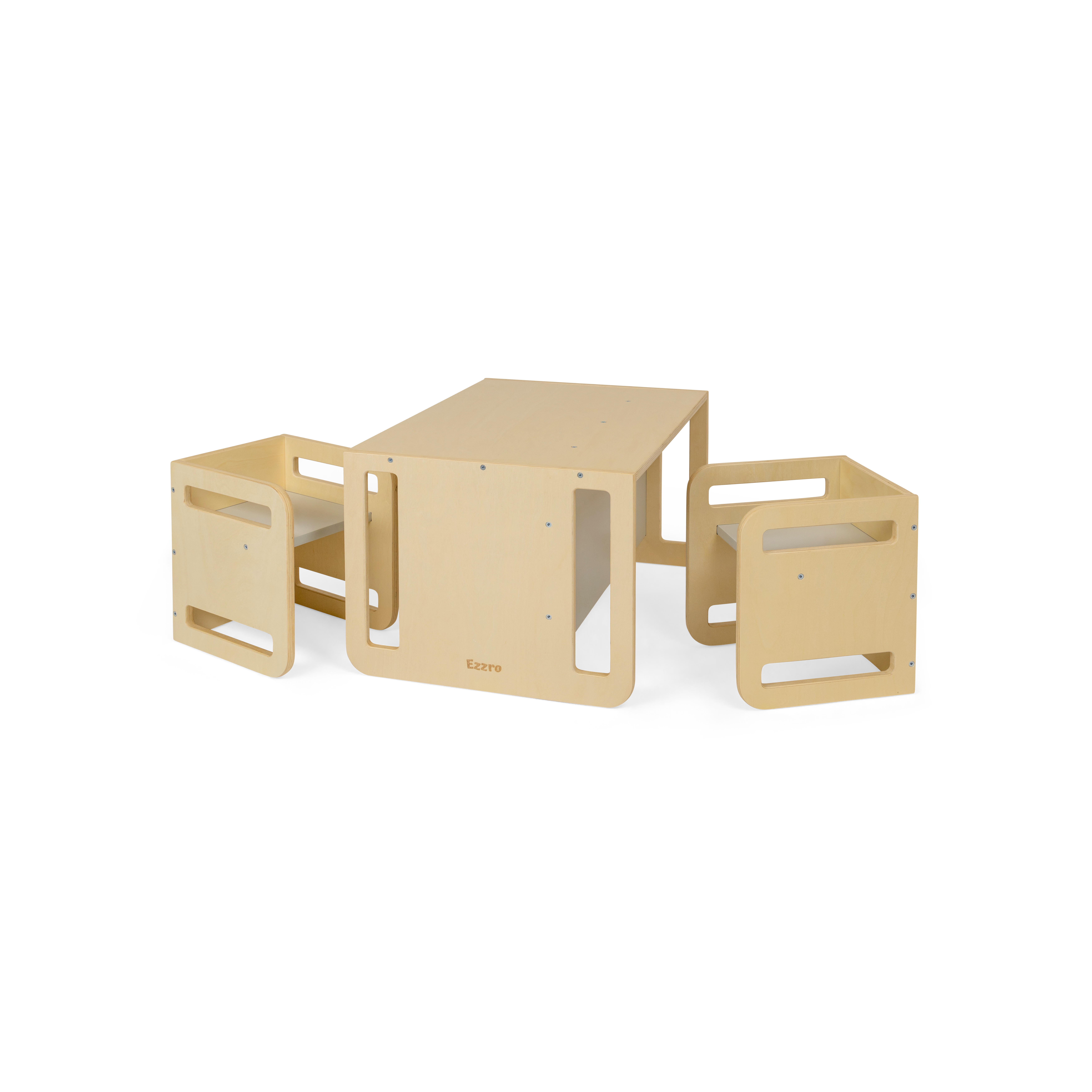 Natural / Light Grey Montessori Table Set