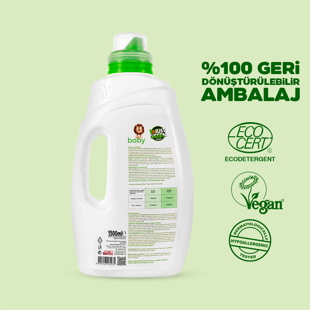 Just Green Organic Baby Laundry Cleaner 1500 ML