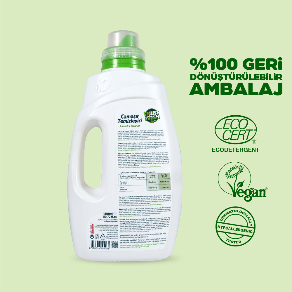 Just Green Organic Laundry Cleaner 1500 ML