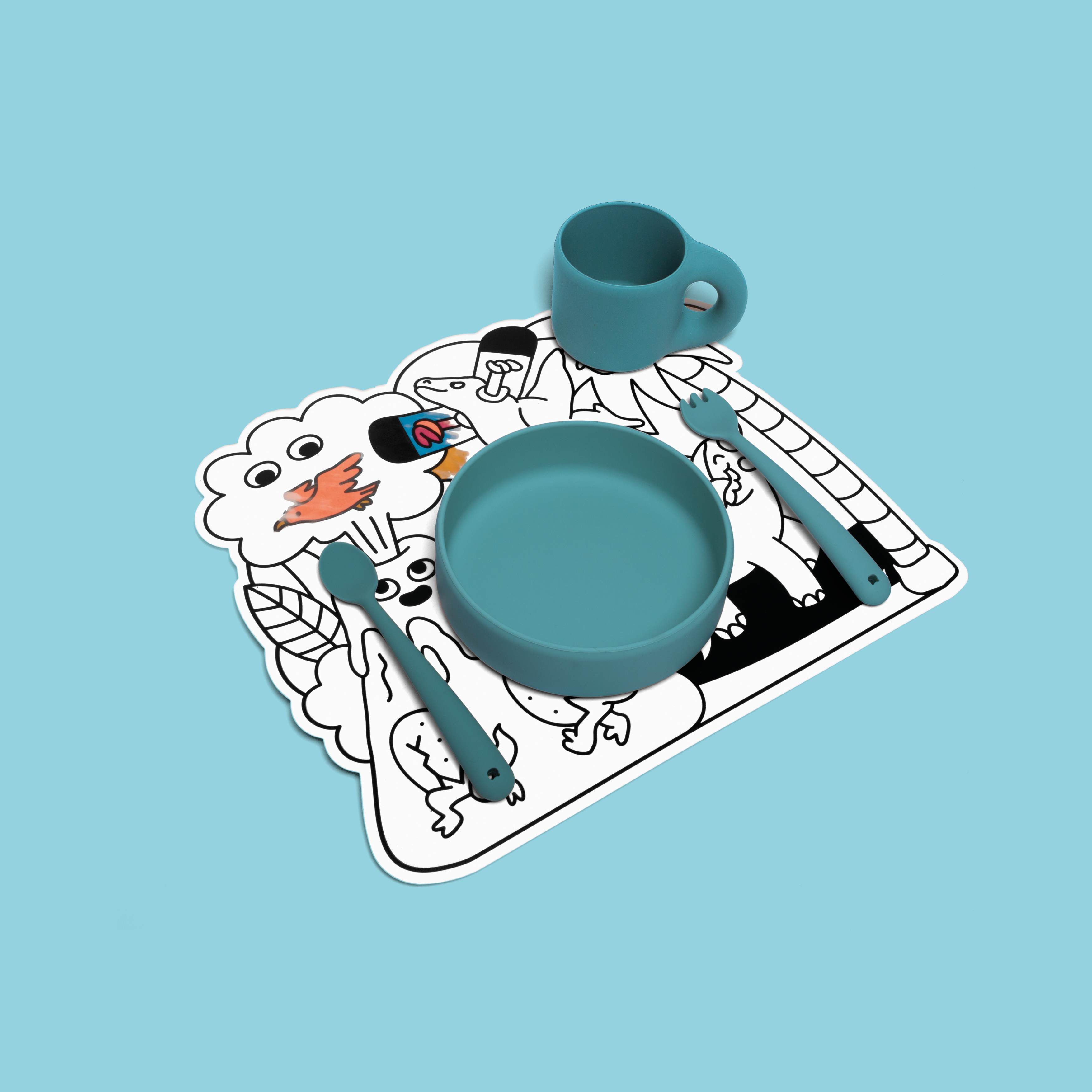 Magic Water Placemats - Dino