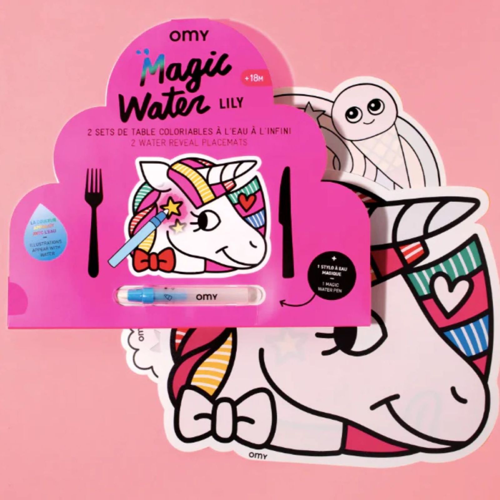Magic Water Placemats - Lily